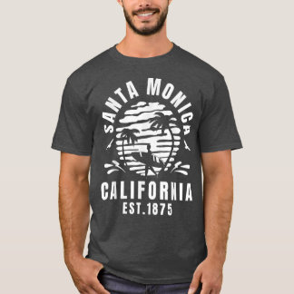 Santa Monica California Beach Surfa Summer Vacatio T Shirt