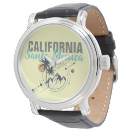 Santa Monica California Geometric Handflatan Armbandsur