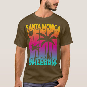 SANTA MONICA CALIFORNIA Handflatan Träd T Shirt