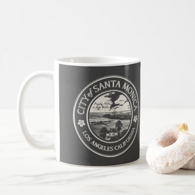 SANTA MONICA CALIFORNIA KAFFEMUGG (Med munk)