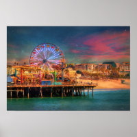 Santa Monica California Pier Ferris Wheel