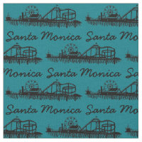 Santa Monica California Pier Silhouette Cali
