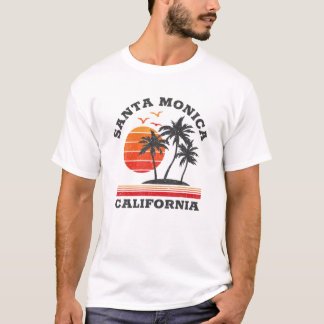 Santa Monica California Retro Souvenir Gift T Shirt