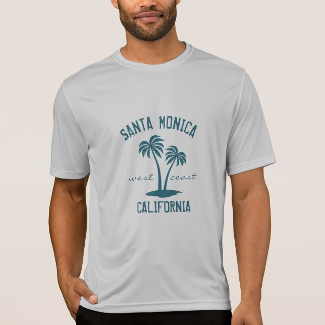 Santa Monica California T Shirt (Framsida)