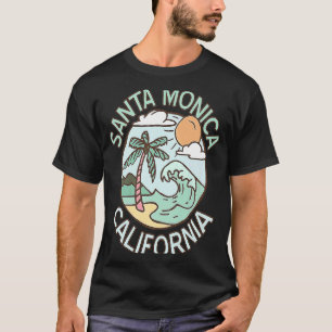 Santa Monica California Tropical Beach Vacation So T Shirt