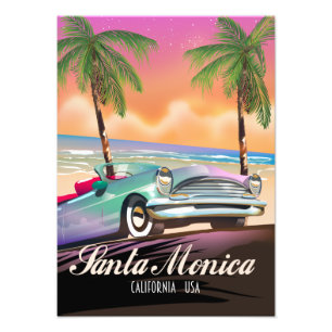 Santa Monica California USA Fototryck