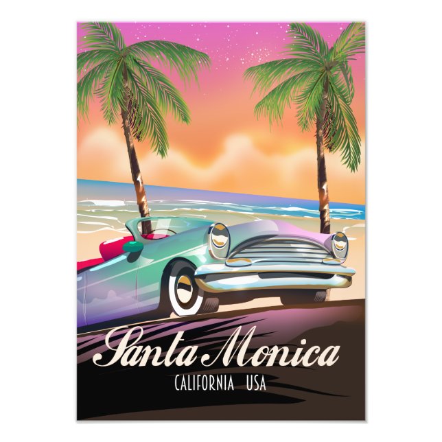 Santa Monica California USA Fototryck (Framsidan)