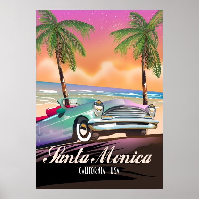 Santa Monica California USA Poster (Framsidan)