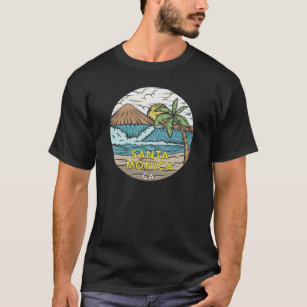 Santa Monica California Vintage T Shirt
