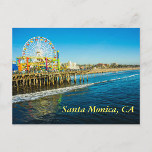 Santa Monica California vycard Vykort