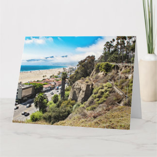 SANTA MONICA CLIFFS Jumbo Greeting Card Kort