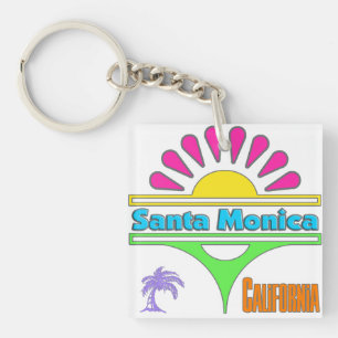 "Santa Monica Colorful 1"-nyckelkedja