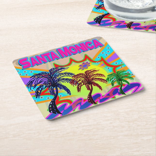Santa Monica Einternal Underlägg Papper Kvadrat (Vinklad)