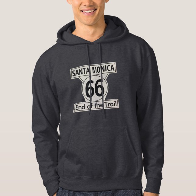 Santa Monica End of the Trail Route 66 Hoodie (Framsida)
