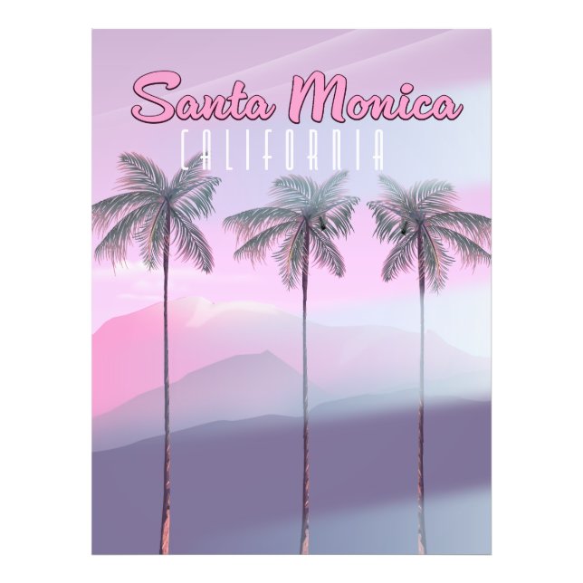 Santa Monica Kalifornien Fototryck (Framsidan)