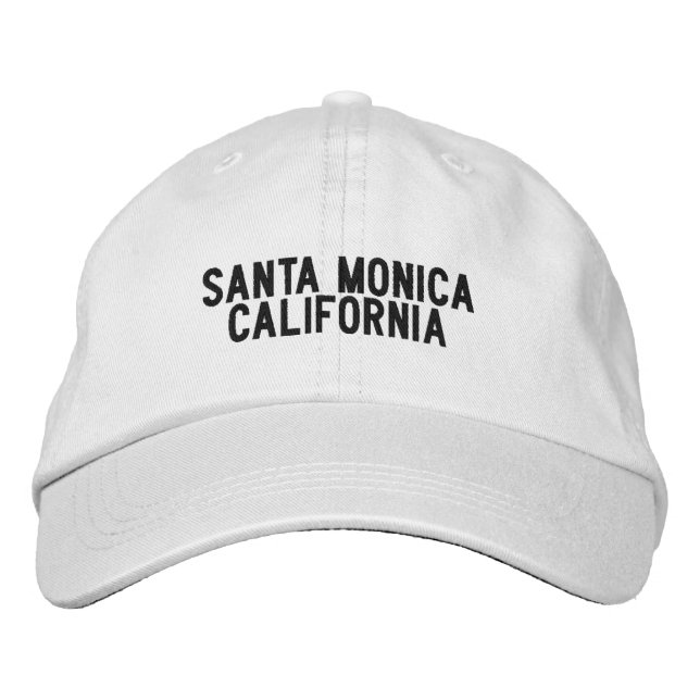 Santa Monica  Kalifornien Hatt Broderad Keps (Framsida)