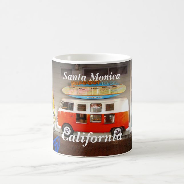 Santa Monica Kalifornien Kaffemugg (Center)