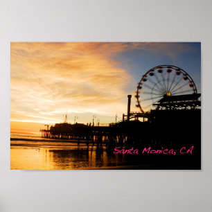 Santa Monica Kalifornien Poster