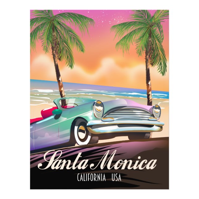 Santa Monica Kalifornien USA Fototryck (Framsidan)