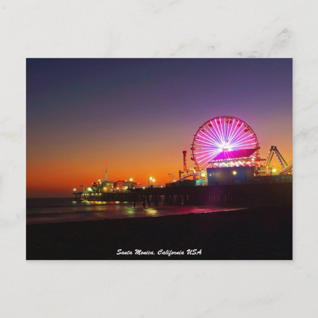 Santa Monica, Kalifornien, USA Vykort (Framsida)