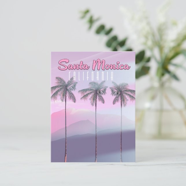 Santa Monica Kalifornien Vykort (Stående Fram)