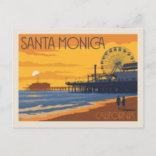 Santa Monica, Kalifornien Vykort