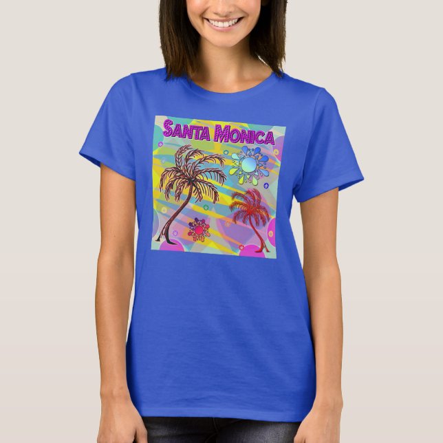 Santa Monica Lycklig och Hope T-Shirt (Framsida)