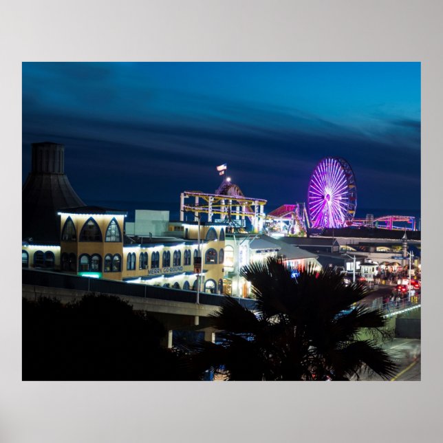 Santa Monica Night Poster (Framsidan)
