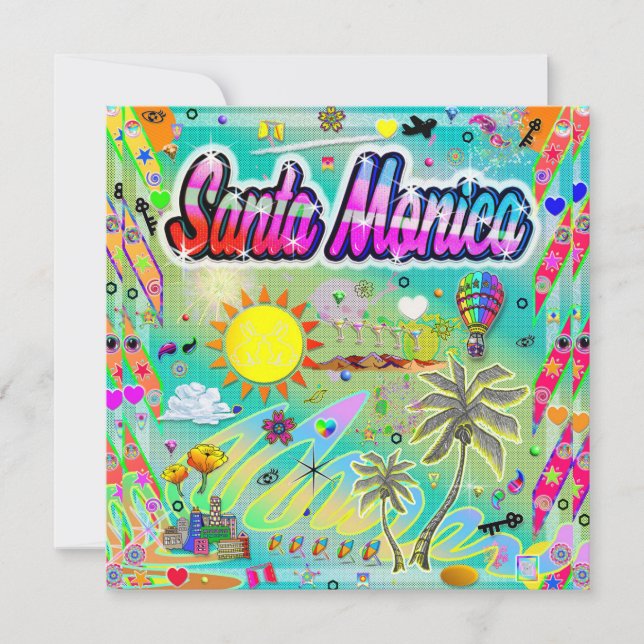 Santa Monica "Nu Era"-kort Julkort (Framsida)