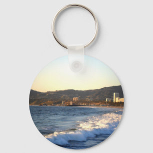 Santa Monica Pier, betraktad av Venice Beach Nyckelring