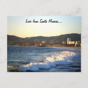 Santa Monica Pier, betraktad av Venice Beach Vykort