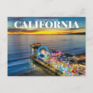 Santa Monica Pier, CA, USA Vykort