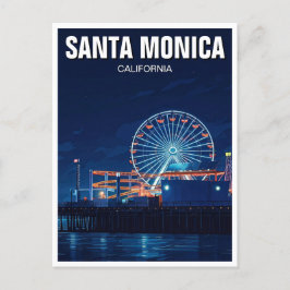 Santa Monica Pier California Los Angeles Vykort