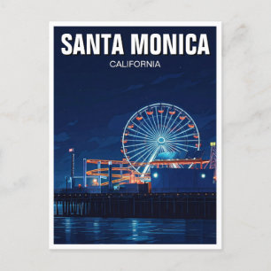 Santa Monica Pier California Los Angeles Vykort