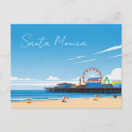 Santa Monica Pier California Los Angeles Vykort