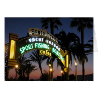 Santa Monica Pier Card Hälsningskort