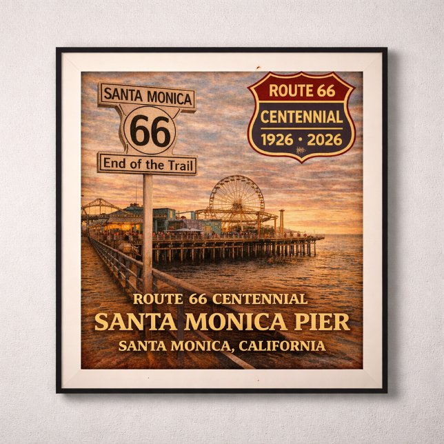Santa Monica Pier Centennial Kalifornien Poster (Skapare uppladdad)