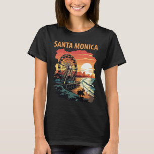 Santa Monica Pier Ferris Wheel Resa T Shirt