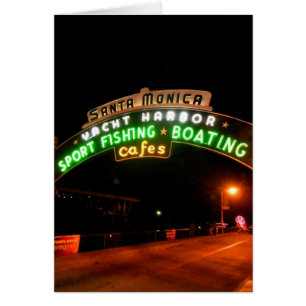 Santa Monica Pier Hälsningskort