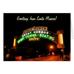 Santa Monica Pier Hälsningskort