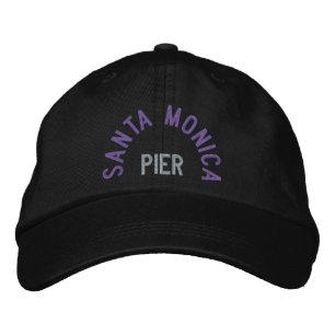SANTA MONICA PIER justerbart tak Broderad Keps