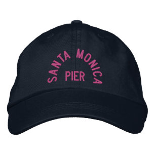 SANTA MONICA PIER justerbart tak Broderad Keps