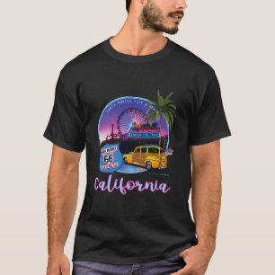 Santa Monica Pier Kalifornien 66 Resans slut T Shirt