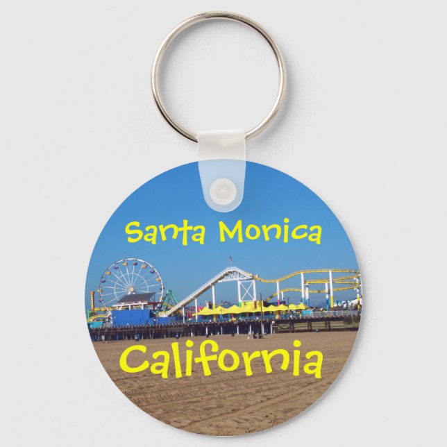 Santa Monica Pier, Kalifornien Nyckelring (Framsida)