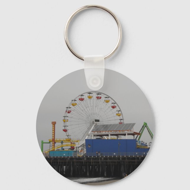 Santa Monica Pier Keychain Nyckelring (Framsida)