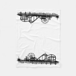 Santa Monica Pier Los Angeles California Beach Fleecefilt