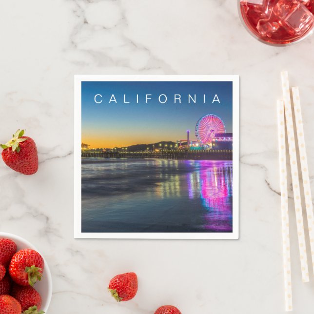 Santa Monica Pier | Los Angeles, Kalifornien Pappersservett (Insitu)