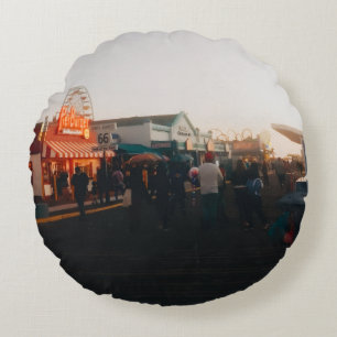 Santa Monica Pier, Los Angeles, Kalifornien Rund Kudde