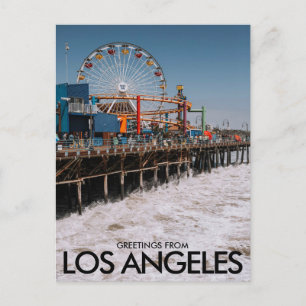 Santa Monica Pier, Los Angeles, USA Vykort
