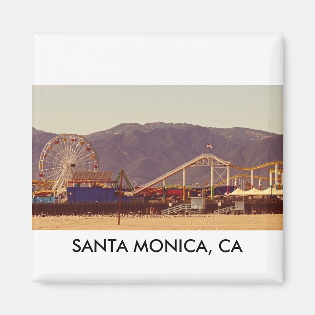 Santa Monica Pier - Magnet (Framsidan)